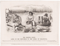 SIR EDMUND LYONS GOING IN HIS BROUGHAM TO THE OPERA AT SEBASTOPOL